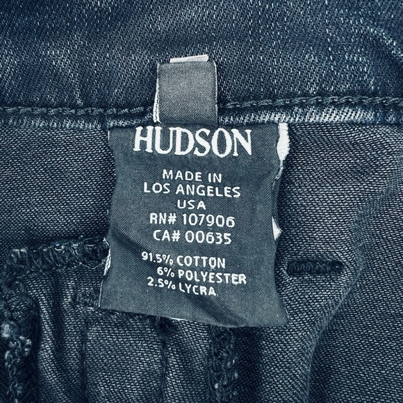 Hudson Jeans Stark Moto Pant Skinny Blue Wild Dark Wash Blue Size 27 (4) New NWT - Picture 7 of 12